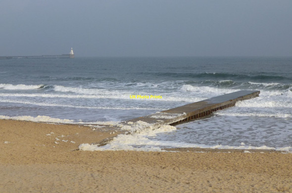 Photo 6"x4" Foam on the South Beach Blyth Blyth\/NZ3081 c2017