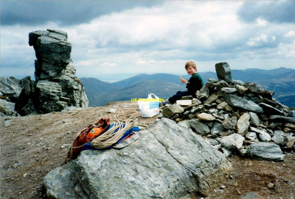 Photo 6"x4" The Cobbler (centre peak) Ardgartan c1994