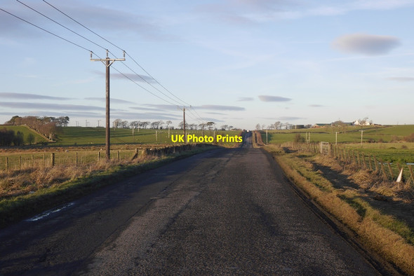 Photo 6"x4" Road near Burnton Sinclairston c2017