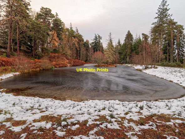 Photo 6"x4" Pond and Aerial Runway Coul of Fairburn c2017