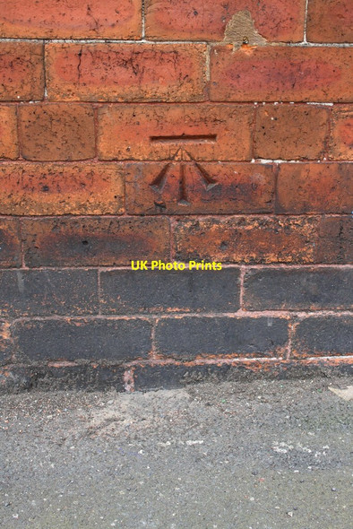 Photo 6"x4" Benchmark on #221 Dewsbury Road Hunslet c2016