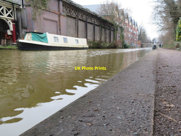 Photo 6"x4" Rivet bench mark alongside the Shropshire Union Canal Chester c2017