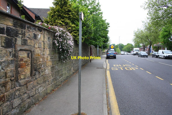 Photo 6"x4" Wall of Harrogate Road, originally the wall of an outbuilding Leeds\/SE3034 c2016