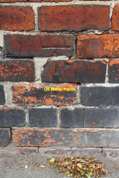 Photo 6"x4" Benchmark on boundary wall of #28 Brown Lane East Beeston Hill c2016