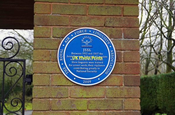 Photo 6"x4" Blue plaque at entrance to Wythall Cemetery, Middle Lane, Wythall, Worcs Silver Street\/SP0775 c2017