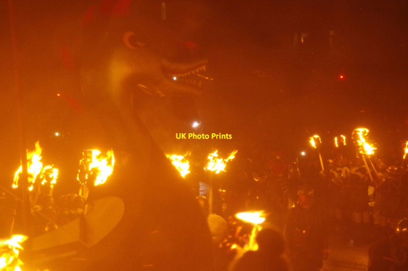 Photo 6"x4" Torchlight procession - Up Helly Aa Lerwick c2017 P1