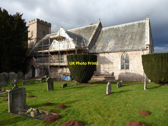 Photo 6"x4" Ashperton church Ashperton c2017