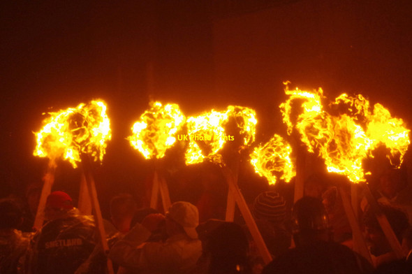 Photo 6"x4" Torchlight procession - Up Helly Aa Lerwick c2017