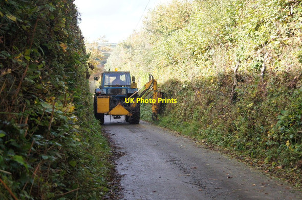 Photo 6"x4" Slow approach to Tuckingmill Alwington c2015