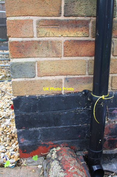 Photo 6"x4" Benchmark on #66 Thurnham Road Larches c2016