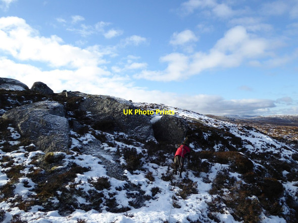 Photo 6"x4" Rocky outcrop to the west of Meall na h-Uigeig Meall na h-Uigeig c2017