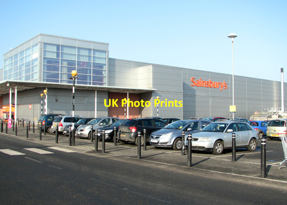 Photo 6"x4" Cars parked at Sainsbury's Superstore Costessey Park c2017