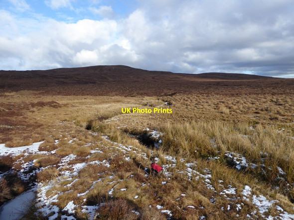 Photo 6"x4" Meandering stream, Coire Bog Carn Bhrain c2017