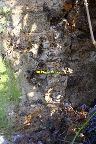 Photo 6"x4" Benchmark on 'The Cottage', Worsham Worsham c2017