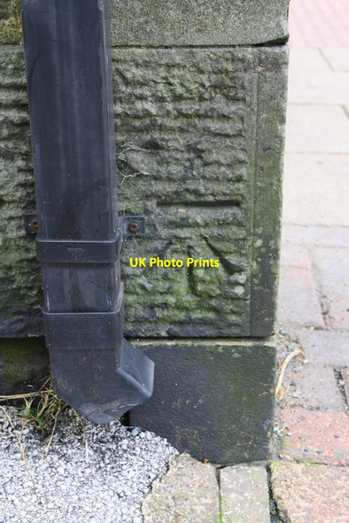 Photo 6"x4" Benchmark on #11 Kirkgate Silsden c2016