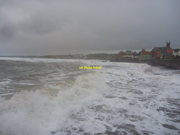 Photo 6"x4" Coastal East Lothian : A Rough Afternoon At The East Shore, Dunbar Dunbar c2017