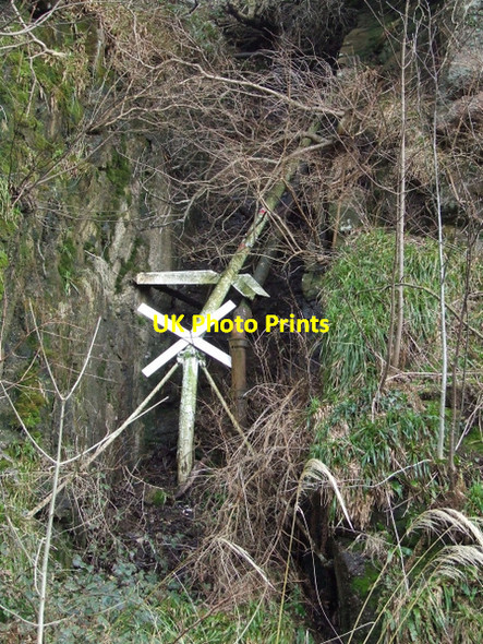 Photo 6"x4" Broken measured mile marker Skelmorlie c2015