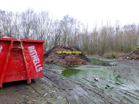 Photo 6"x4" Waste Tip on edge of South Lancs Industrial Estate, Bryn Ashton-in-Makerfield c2017