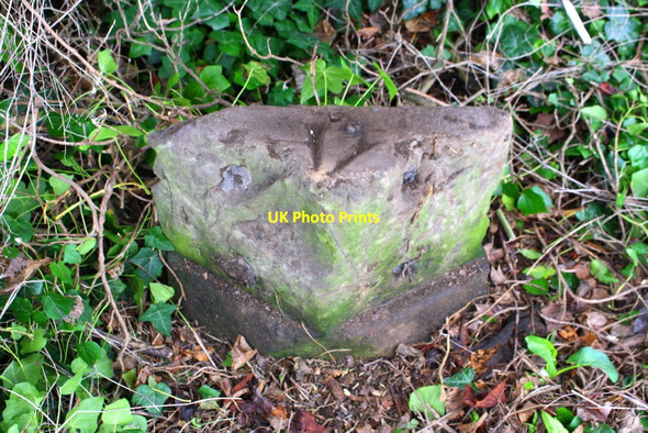 Photo 6"x4" Benchmark on boundary stone opposite #82 Shilton Road Carterton\/SP2806 c2017