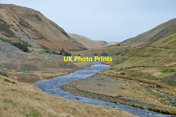 Photo 6"x4" The Ystwyth passing the mines Cwmystwyth c2017