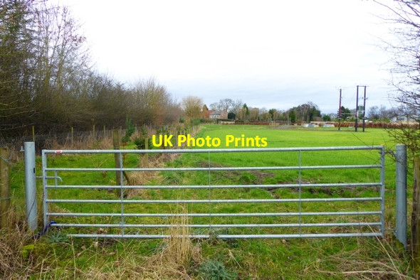 Photo 6"x4" Gate at Glebe Farm Flaxton c2017
