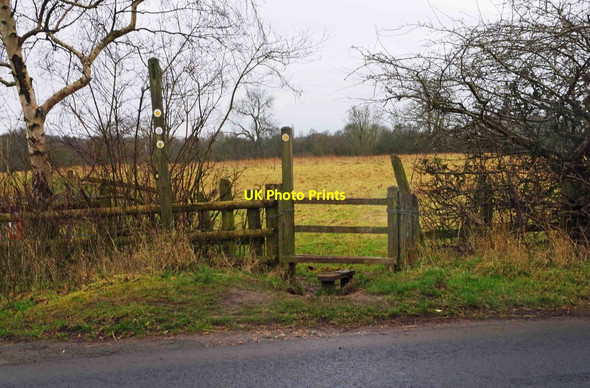 Photo 6"x4" North Worcestershire Path - stile by Houndsfield Lane, Drakes Cross, Worcs Drakes Cross c2017