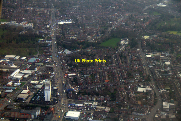 Photo 6"x4" Shaw Heath, Stockport, from the air Stockport\/SJ8990 c2017