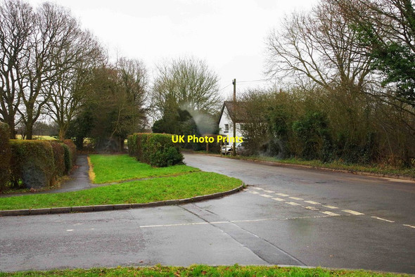 Photo 6"x4" Junction of Houndsfield Close & Houndsfield Lane, Drakes Cross, Worcs Dickens Heath c2017