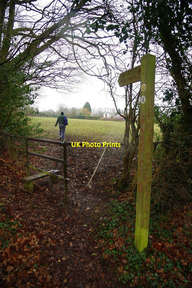 Photo 6"x4" Stile on North Worcestershire Path, by Houndsfield Lane, Drakes Cross, Worcs Dickens Heath c2017