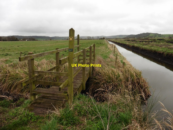 Photo 6"x4" Footbridge near Walton Sluice Dundon Hayes c2017