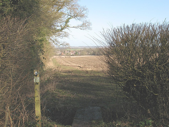 Photo 6"x4" Start of the footpath to Turvey Turvey c2009