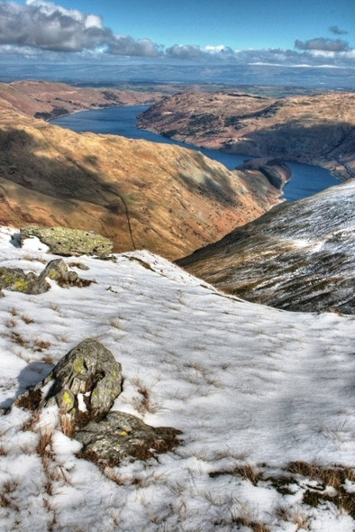 Photo 6"x4" Haweswater from Harter Fell Nan Bield Pass c2009