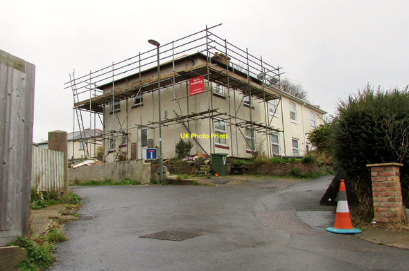 Photo 6"x4" House under scaffolding, Torquay Torquay c2016