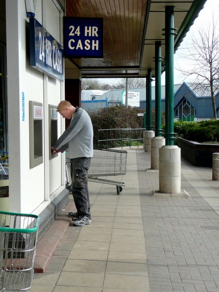 Photo 6"x4" Cash point; Morrison's, Ross-on-Wye Ross-on-Wye c2009