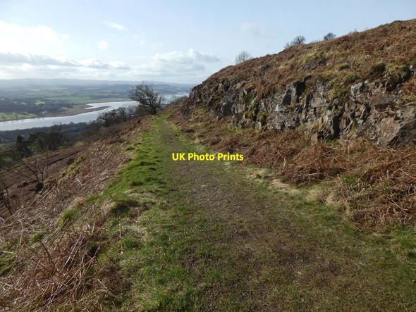 Photo 6"x4" Path beside rock outcrops Old Kilpatrick c2017 P1