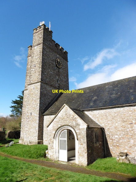 Photo 6"x4" Church of St Nicholas, Combe Raleigh Honiton\/ST1600 c2017