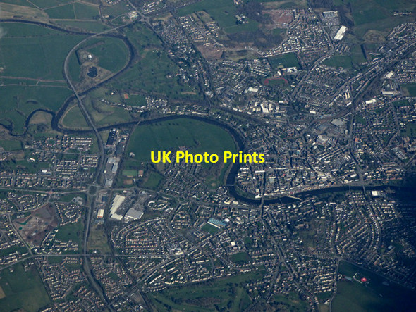 Photo 6"x4" Dumfries from the air Dumfries c2017