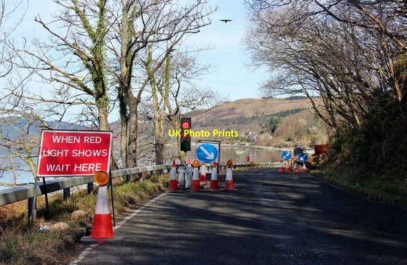 Photo 6"x4" Roadworks on the B833 Cove\/NS2282 c2017