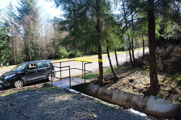 Photo 6"x4" MoD road culvert in Garelochhead Forest Mambeg c2017