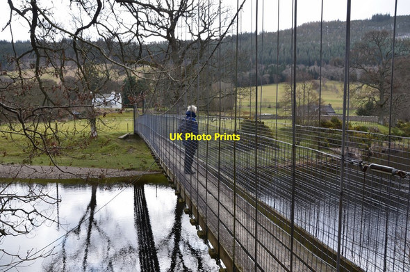 Photo 6"x4" Suspension footbridge near Fortingall Fortingall c2017