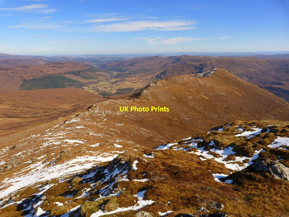 Photo 6"x4" Ridge from Meallan nan Uan to Creag Ruadh Milton\/NH3055 c2017