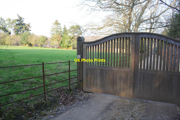 Photo 6"x4" Entrance driveway to Bearwood House Satwell c2017