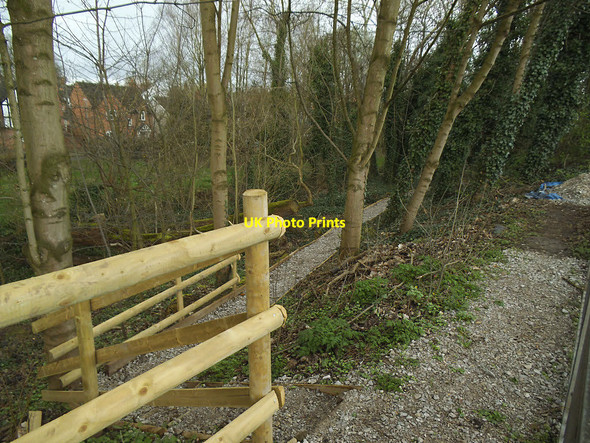 Photo 6"x4" New path into Dingle Wood Sandbach c2017