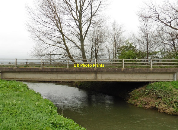 Photo 6"x4" Meare Road crosses River Brue Stileway c2017