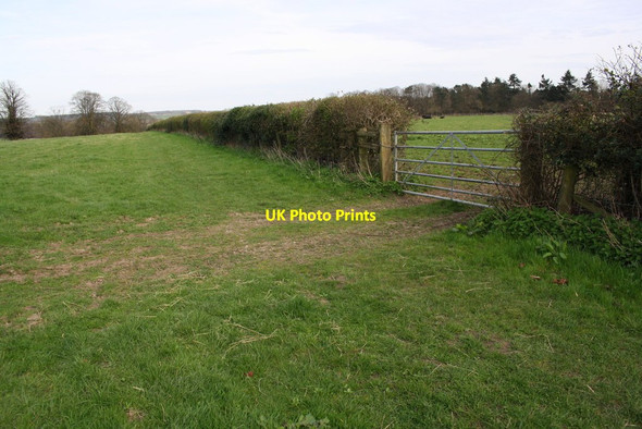 Photo 6"x4" Gateway beside Nettlebed to Bix Bottom footpath Catslip c2017