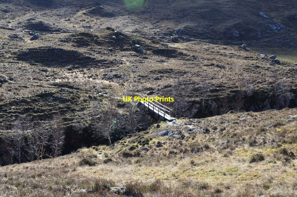 Photo 6"x4" Descending to the footbridge, Allt Grannda Glenlicht Ho c2017