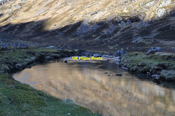Photo 6"x4" Reflections in the River Croe Carn-gorm c2017