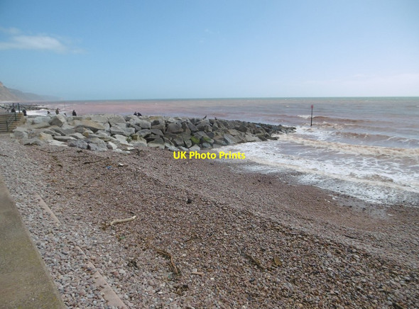 Photo 6"x4" Sidmouth, groyne Sidmouth c2017