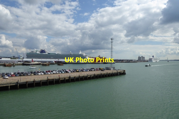 Photo 6"x4" Car park at Red Funnel Terminal Ocean Village c2016