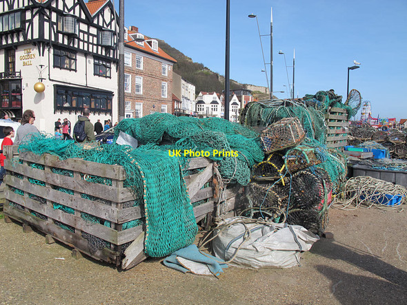 Photo 6"x4" Fishing tackle in Scarborough old harbour Scarborough\/TA0388 c2017